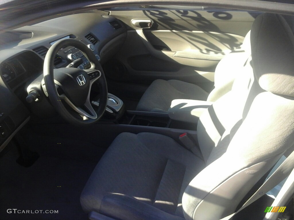 2010 Civic LX Coupe - Crystal Black Pearl / Gray photo #10