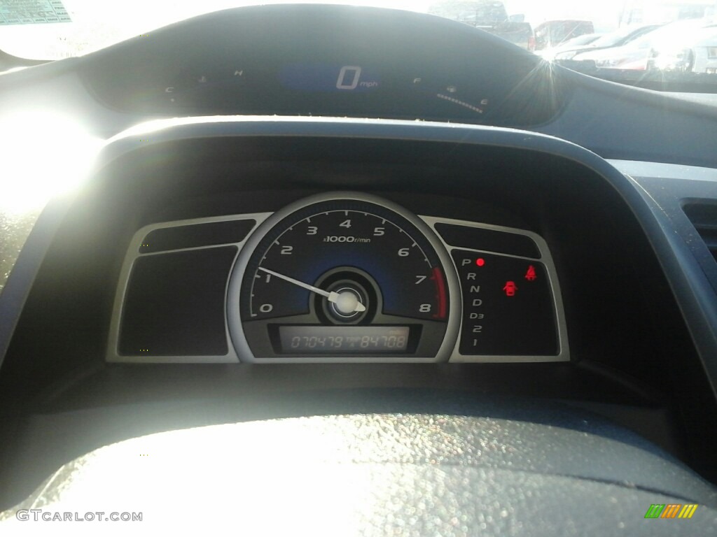 2010 Civic LX Coupe - Crystal Black Pearl / Gray photo #13