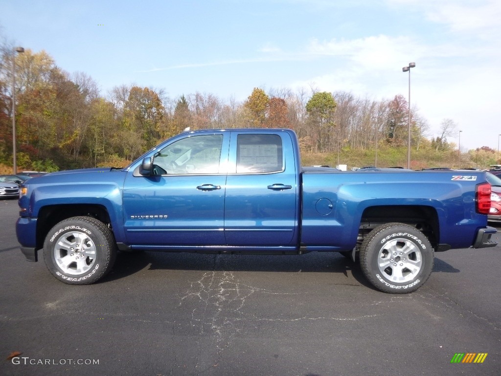 2017 Silverado 1500 LT Double Cab 4x4 - Deep Ocean Blue Metallic / Jet Black photo #8