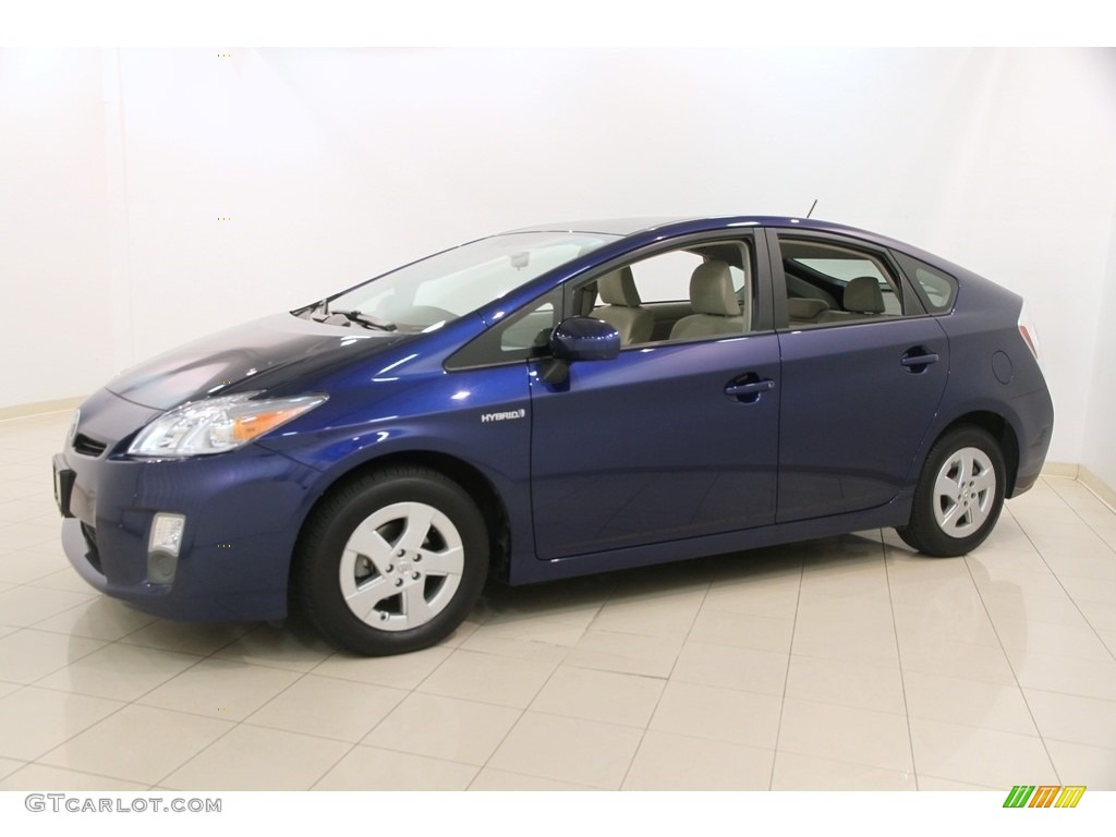 2010 Prius Hybrid II - Blue Ribbon Metallic / Bisque photo #3