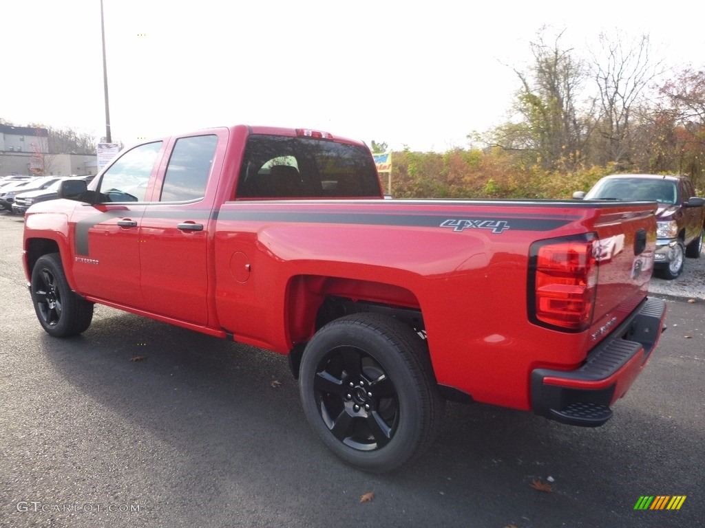 2017 Silverado 1500 Custom Double Cab 4x4 - Red Hot / Dark Ash/Jet Black photo #8