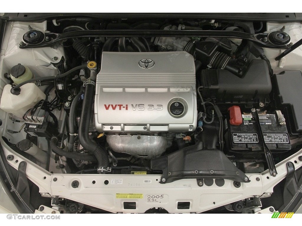 2005 Solara SE V6 Coupe - Arctic Frost Pearl White / Dark Stone photo #18