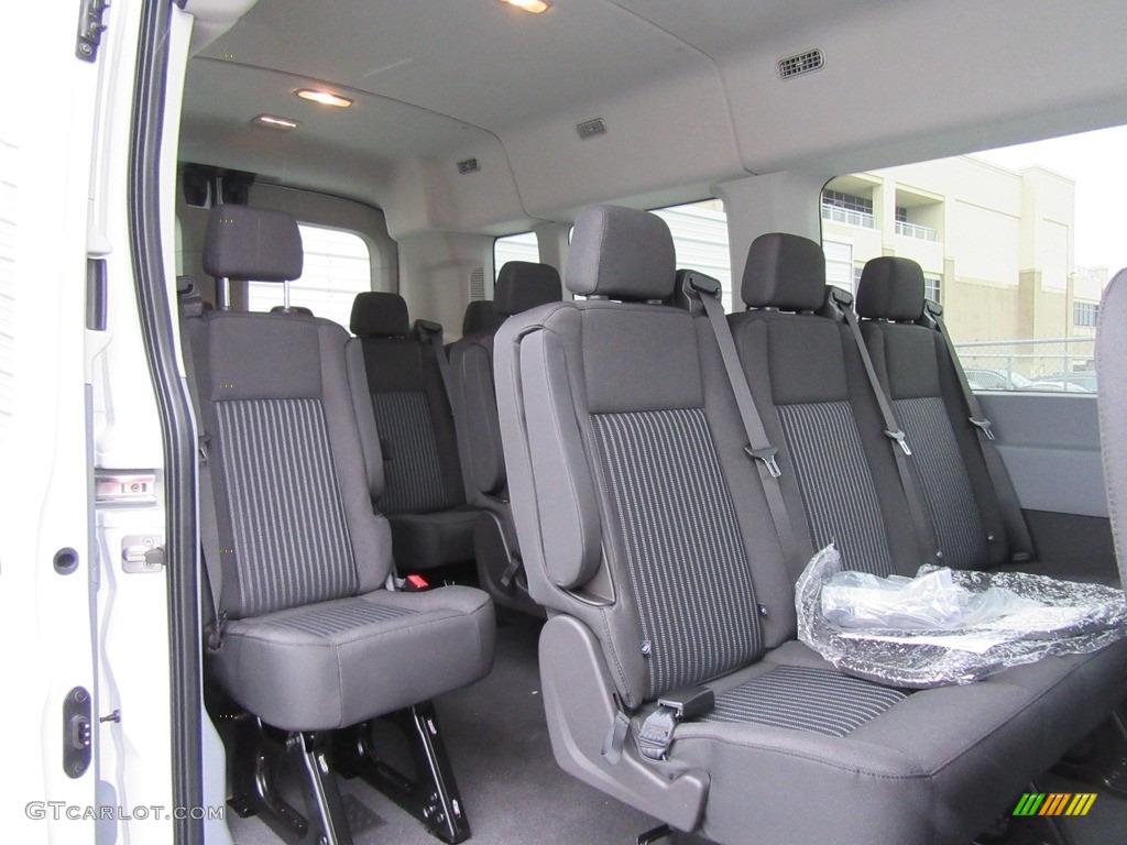 Charcoal Black Interior 2017 Ford Transit Wagon XLT 350 MR Long Photo #116877955