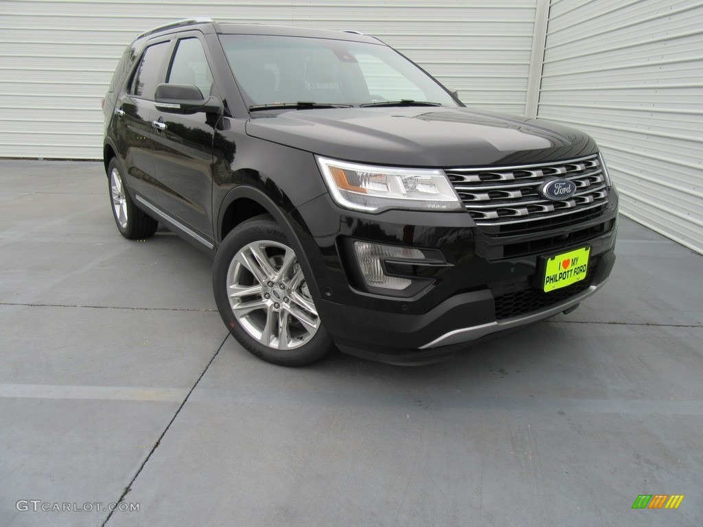 2017 Explorer Limited - Shadow Black / Ebony Black photo #2