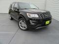 2017 Shadow Black Ford Explorer Limited  photo #2