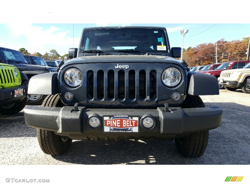 2017 Wrangler Unlimited Sport 4x4 - Black / Black photo #2