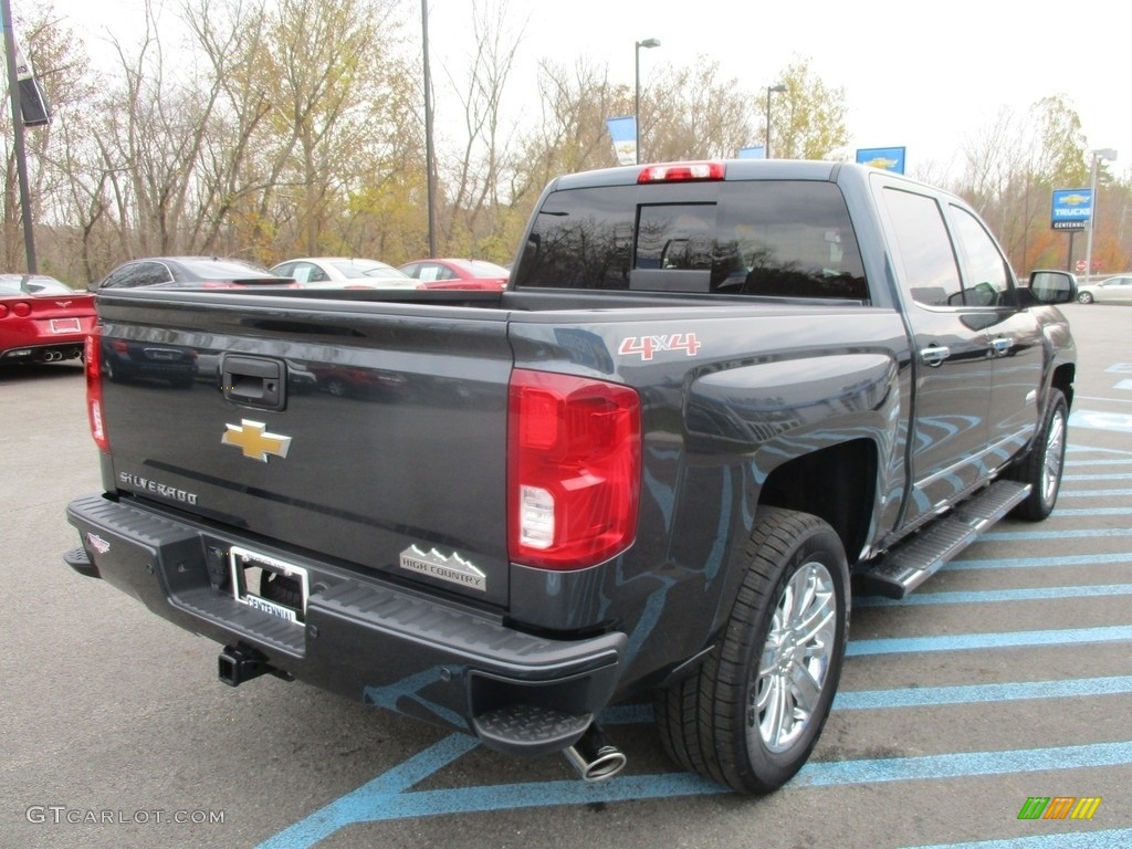 2017 Silverado 1500 High Country Crew Cab 4x4 - Pepperdust Metallic / High Country Jet Black/Medium Ash Gray photo #6