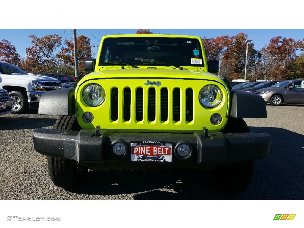 2017 Wrangler Sport 4x4 - Hypergreen / Black photo #2