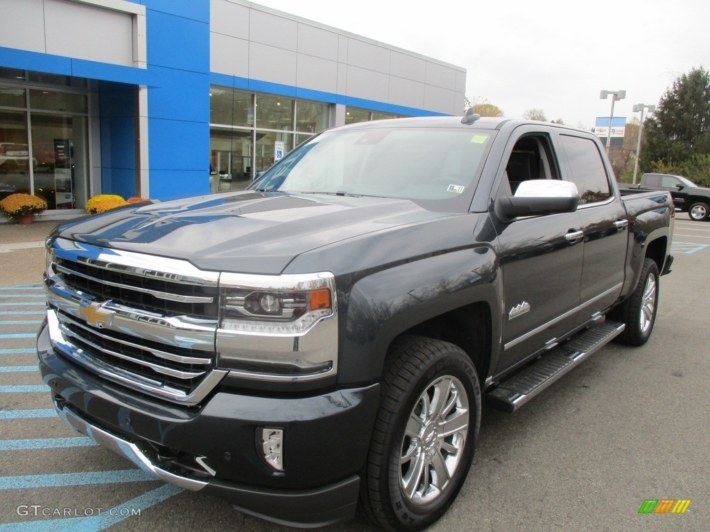 2017 Silverado 1500 High Country Crew Cab 4x4 - Pepperdust Metallic / High Country Jet Black/Medium Ash Gray photo #11