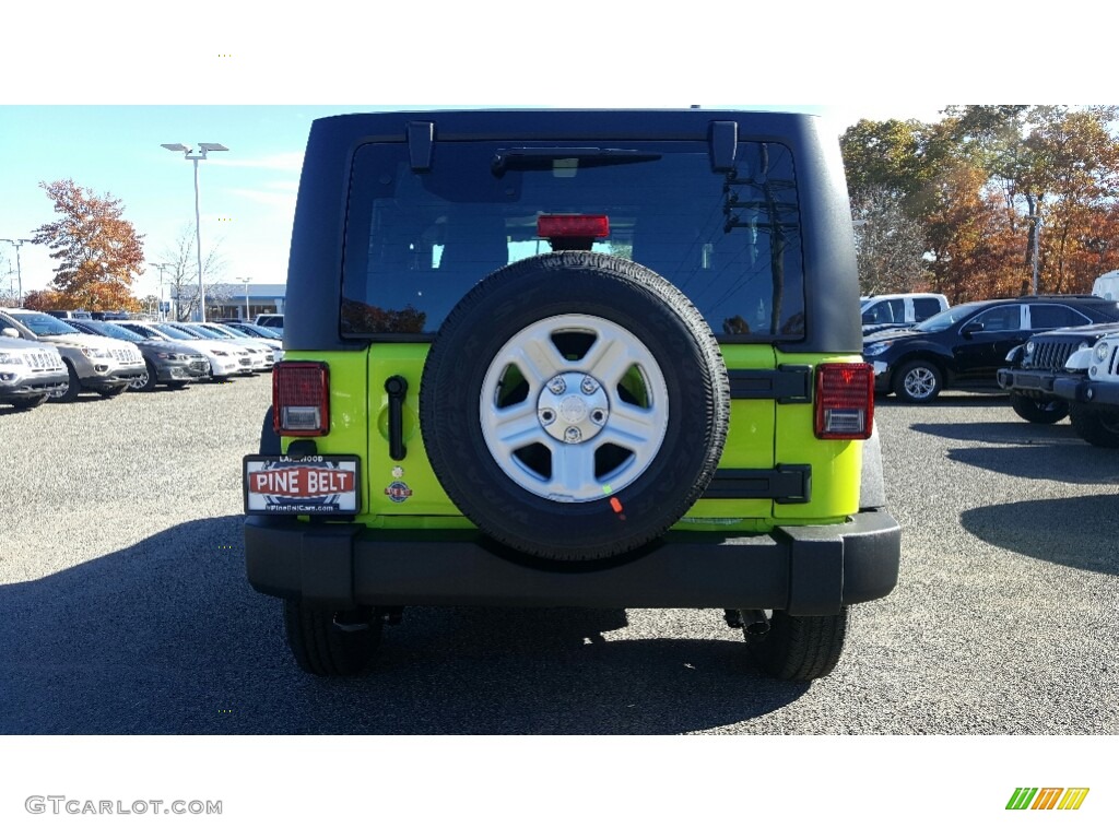 2017 Wrangler Sport 4x4 - Hypergreen / Black photo #5