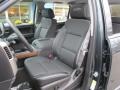 2017 Chevrolet Silverado 1500 High Country Jet Black/Medium Ash Gray Interior Front Seat Photo