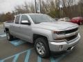 2017 Silver Ice Metallic Chevrolet Silverado 1500 LT Double Cab 4x4  photo #8