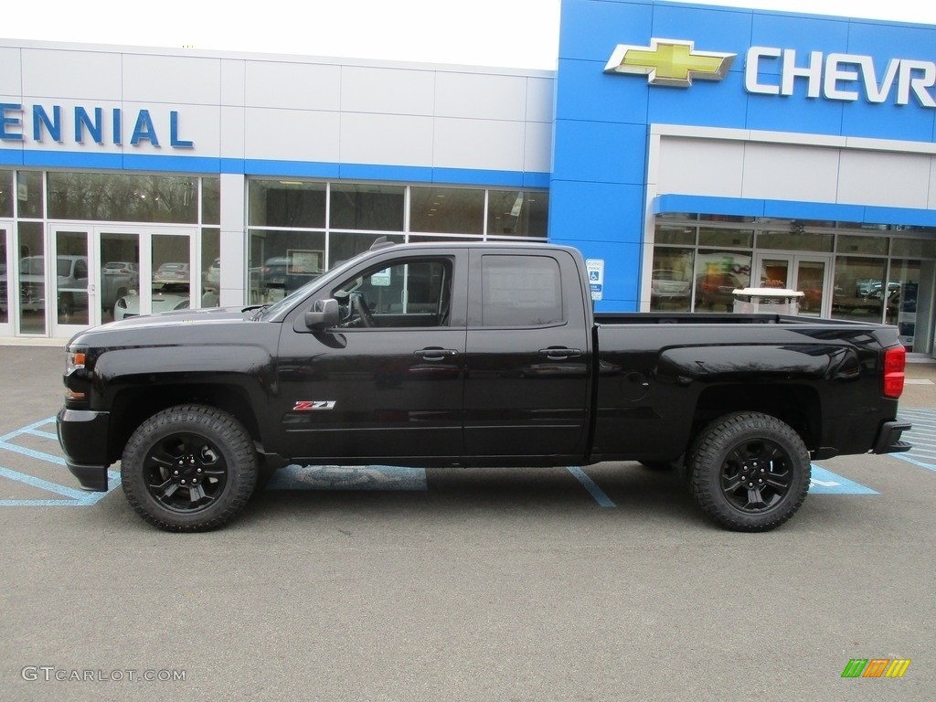 2017 Silverado 1500 LT Double Cab 4x4 - Black / Jet Black photo #2