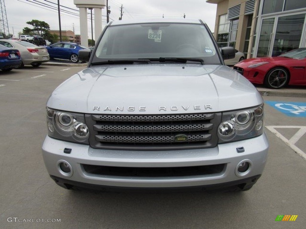 2008 Range Rover Sport HSE - Zermatt Silver Metallic / Ebony Black photo #11