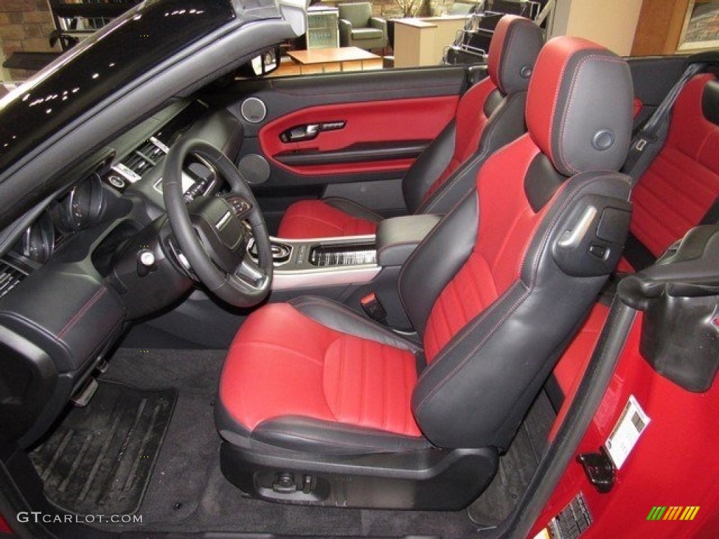 Ebony/Pimento Interior 2017 Land Rover Range Rover Evoque Convertible HSE Dynamic Photo #116881736