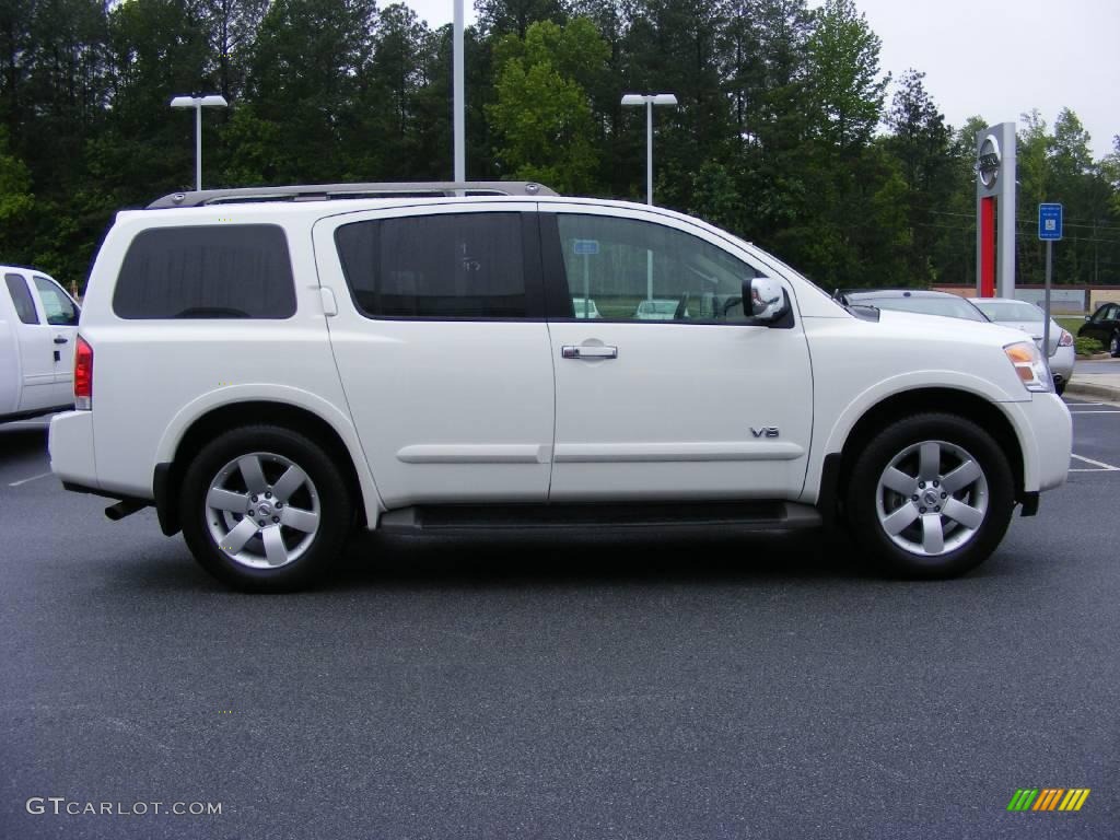 2008 Armada LE - Blizzard White / Almond photo #5