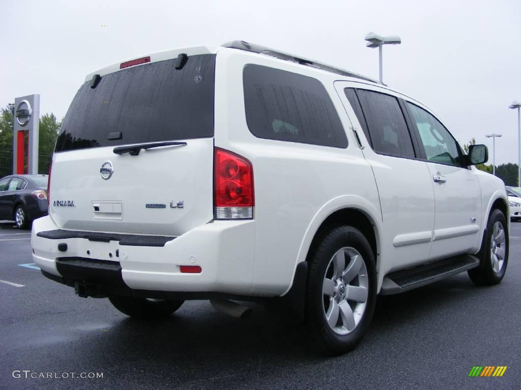 2008 Armada LE - Blizzard White / Almond photo #6