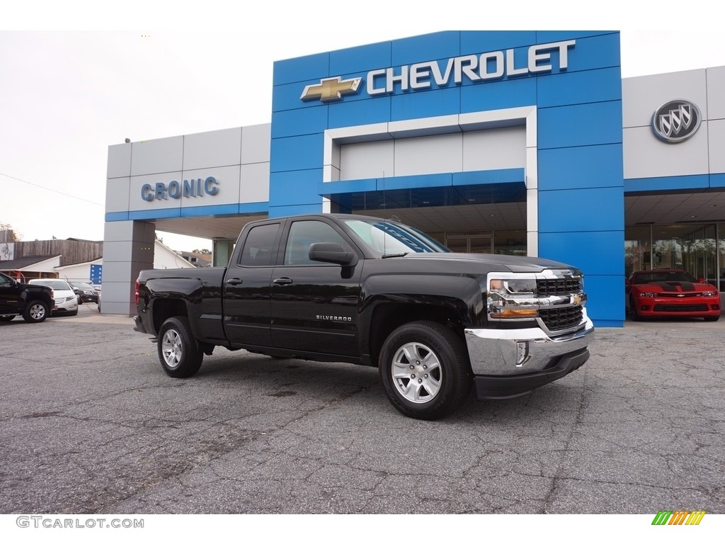 2017 Silverado 1500 LT Double Cab - Black / Jet Black photo #1