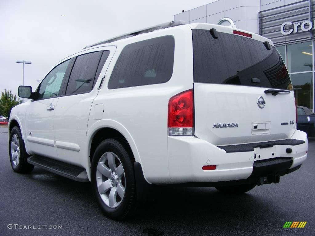 2008 Armada LE - Blizzard White / Almond photo #8