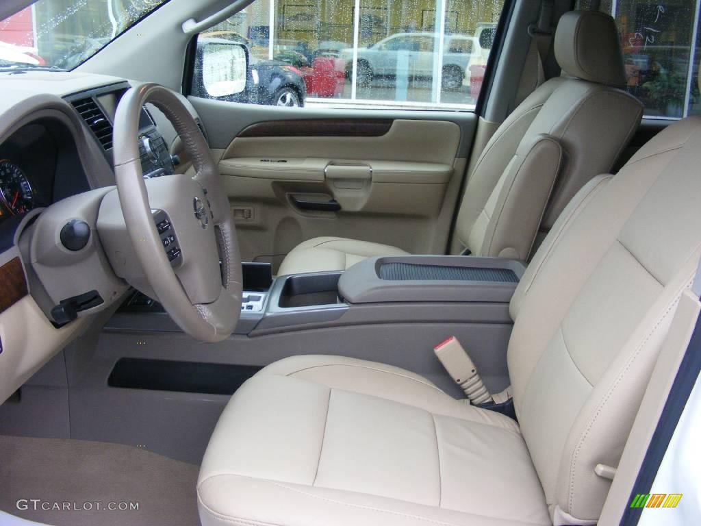 2008 Armada LE - Blizzard White / Almond photo #12