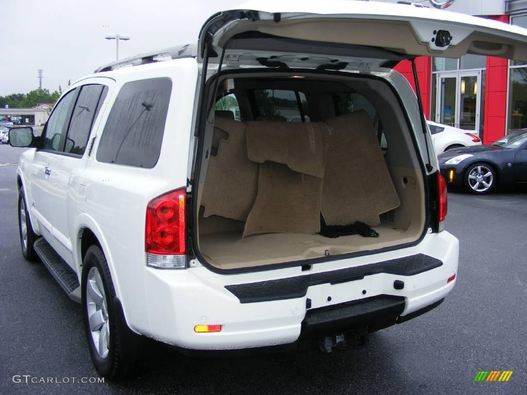 2008 Armada LE - Blizzard White / Almond photo #17