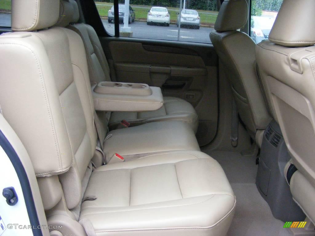 2008 Armada LE - Blizzard White / Almond photo #19