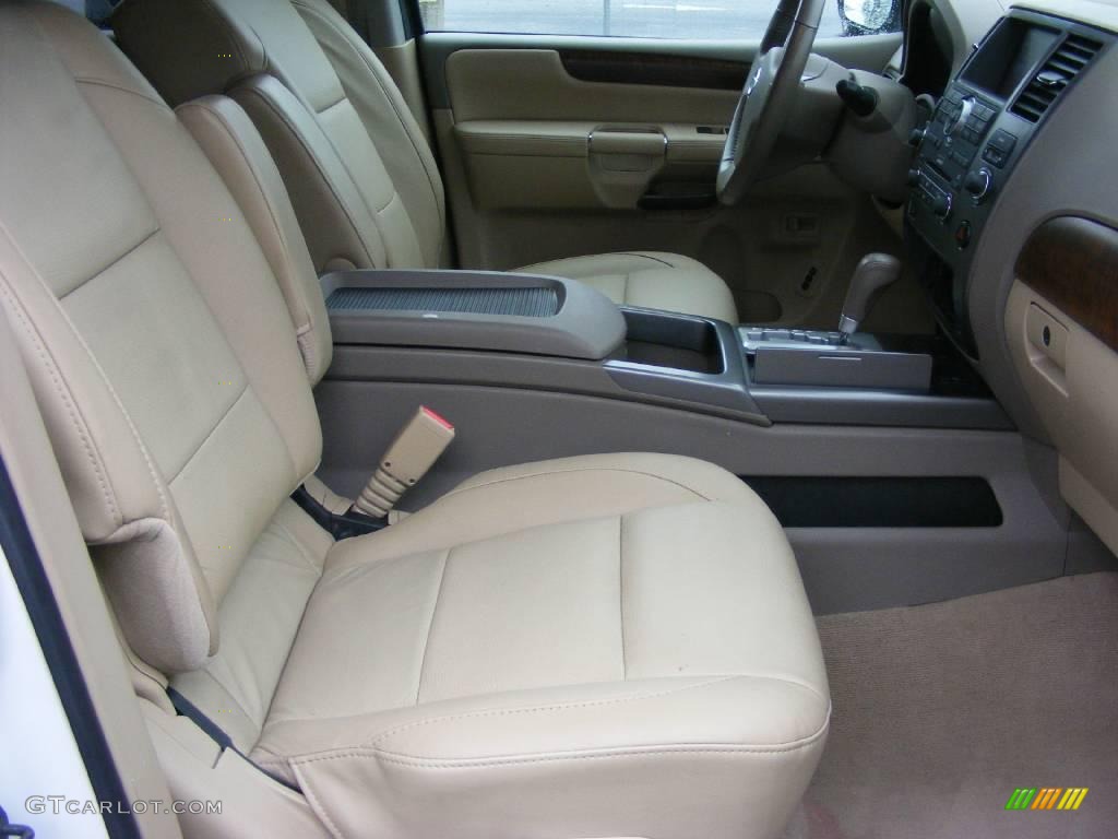2008 Armada LE - Blizzard White / Almond photo #21