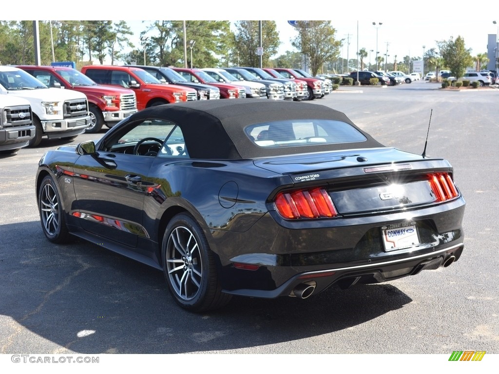 2016 Mustang GT Premium Convertible - Shadow Black / Dark Ceramic photo #6