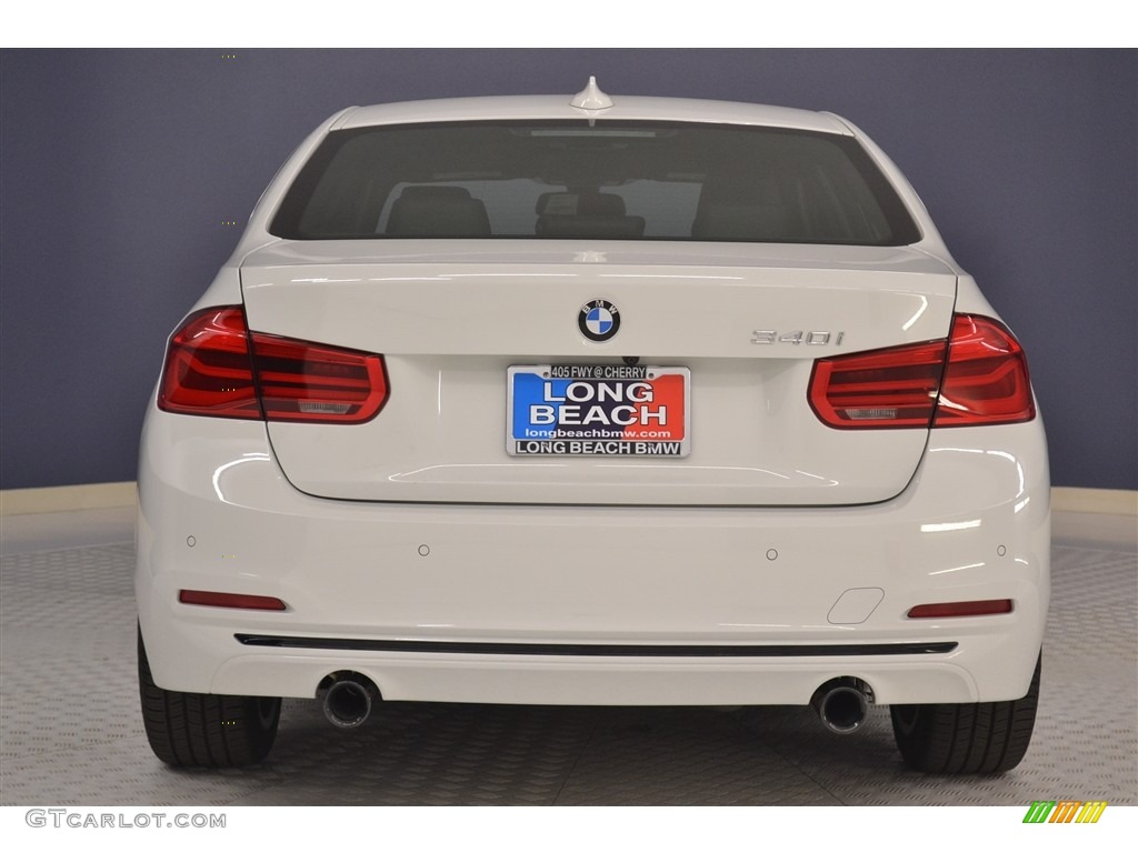 2017 3 Series 340i Sedan - Alpine White / Black photo #5