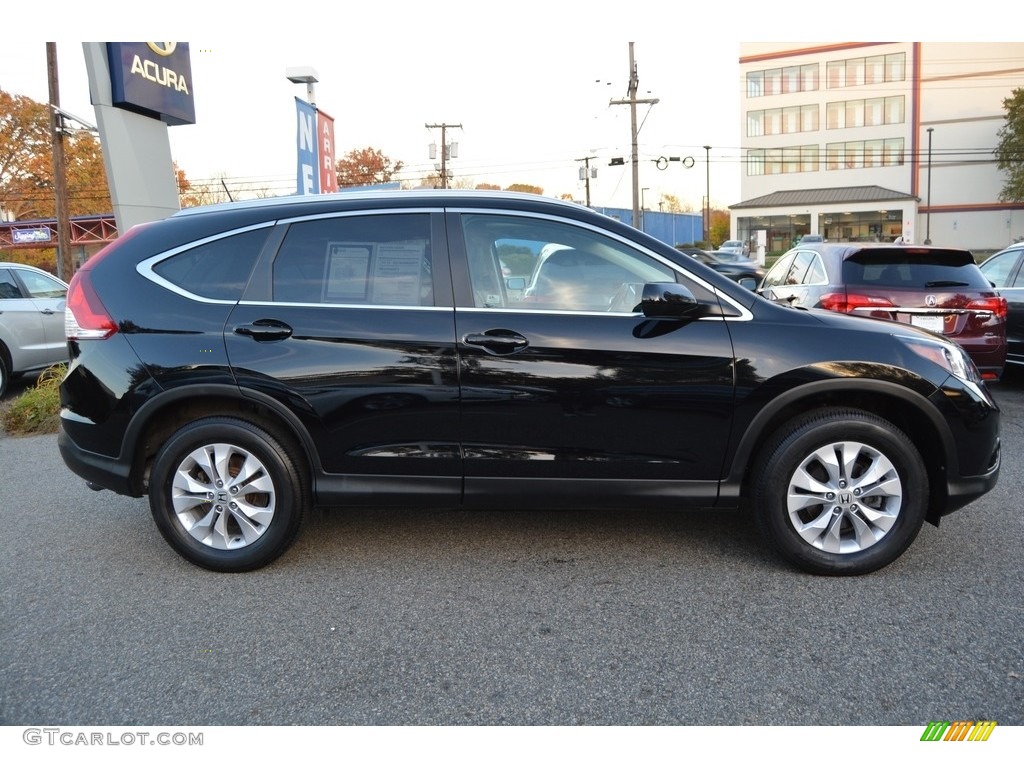 2014 CR-V EX-L AWD - Crystal Black Pearl / Black photo #2