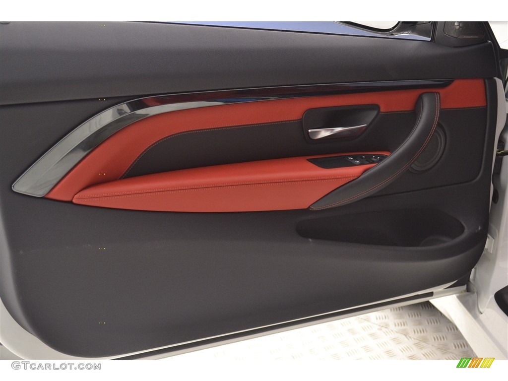 2017 BMW M4 Coupe Sakhir Orange/Black Door Panel Photo #116886755