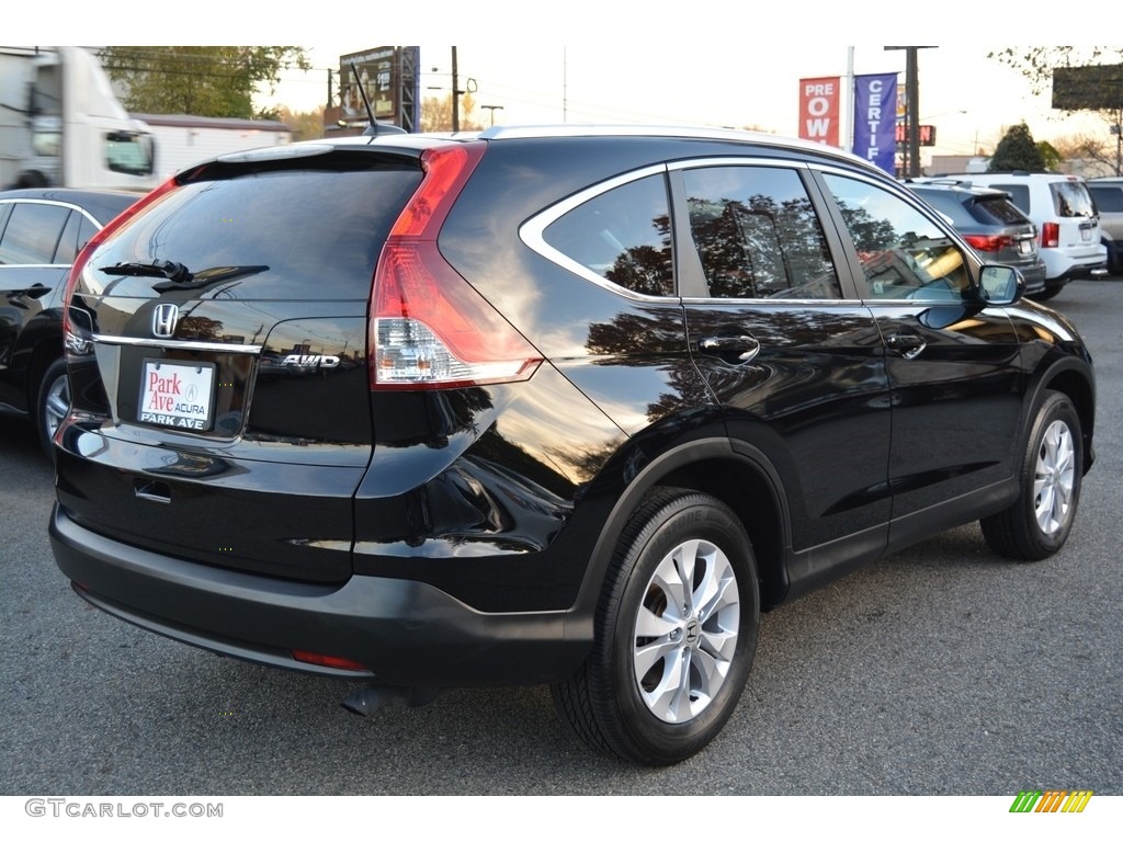 2014 CR-V EX-L AWD - Crystal Black Pearl / Black photo #3