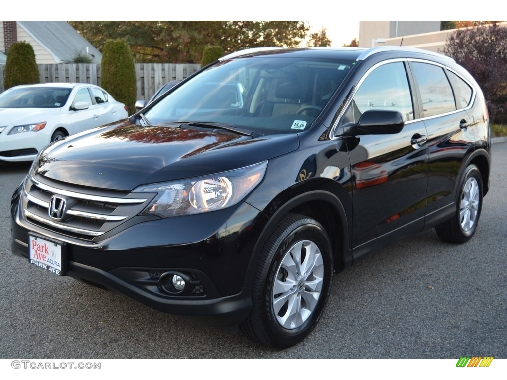 2014 CR-V EX-L AWD - Crystal Black Pearl / Black photo #6