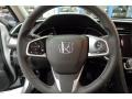 Black 2017 Honda Civic EX-L Sedan Steering Wheel