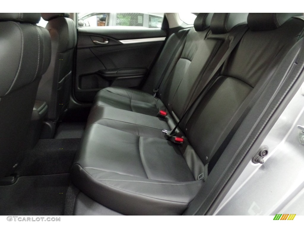 Black Interior 2017 Honda Civic EX-L Sedan Photo #116887199