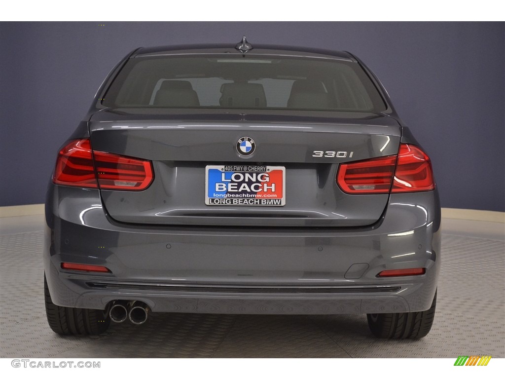2017 3 Series 330i Sedan - Mineral Grey Metallic / Black photo #5