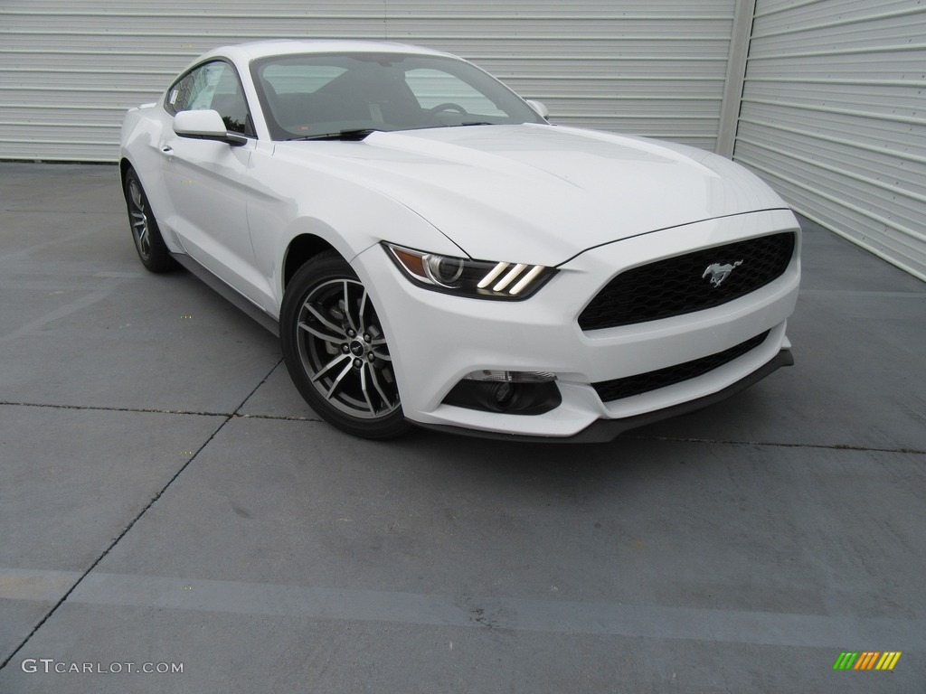 2017 Mustang Ecoboost Coupe - Oxford White / Ebony photo #2