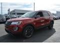 2017 Ruby Red Ford Explorer XLT  photo #3