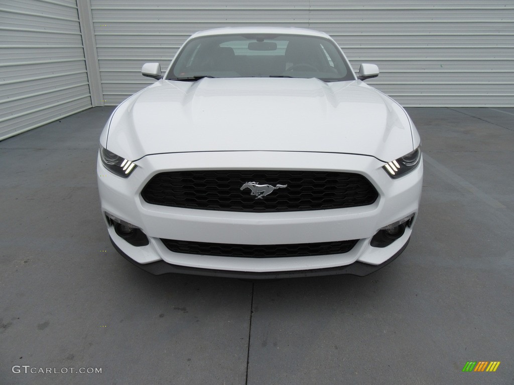 2017 Mustang Ecoboost Coupe - Oxford White / Ebony photo #8