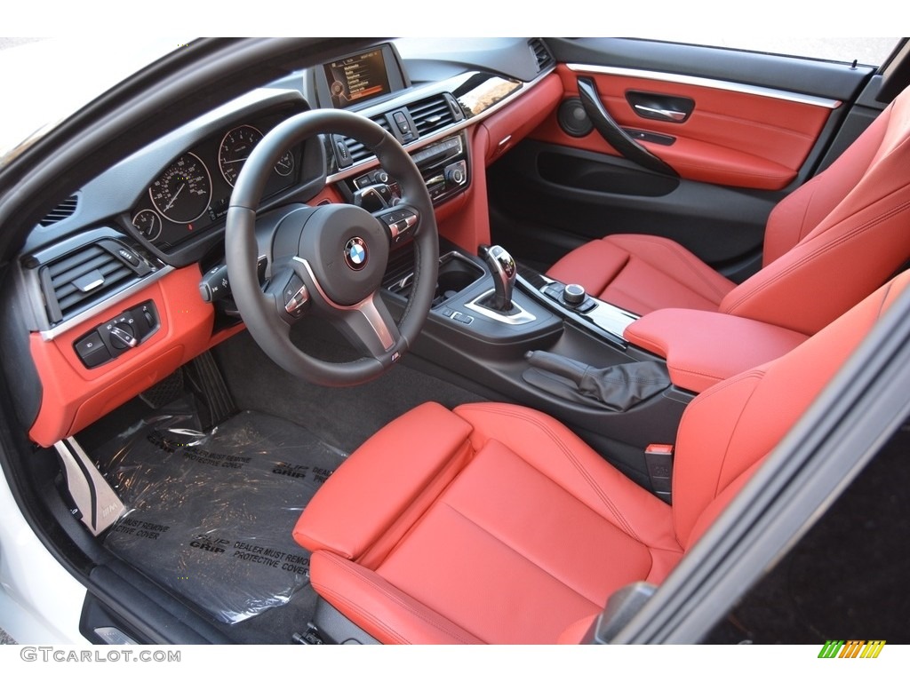 Coral Red Interior 2016 BMW 4 Series 435i xDrive Gran Coupe Photo #116888489