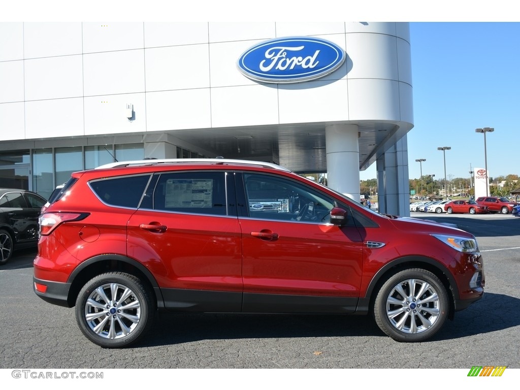 2017 Escape Titanium - Ruby Red / Charcoal Black photo #2