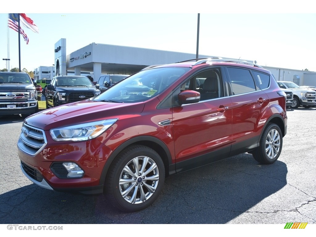 2017 Escape Titanium - Ruby Red / Charcoal Black photo #3