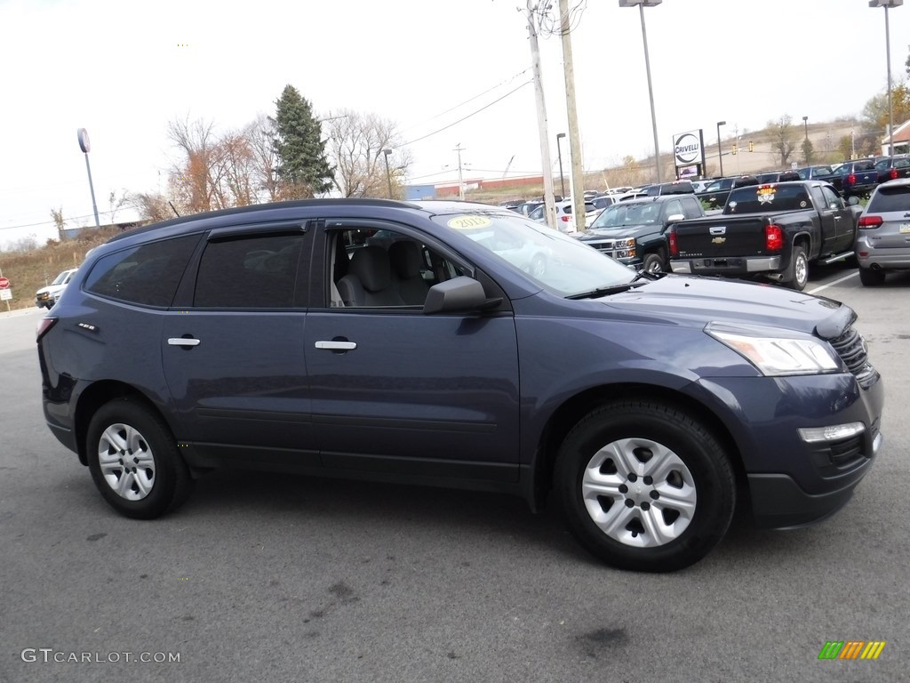 2013 Traverse LS AWD - Atlantis Blue Metallic / Dark Titanium/Light Titanium photo #7