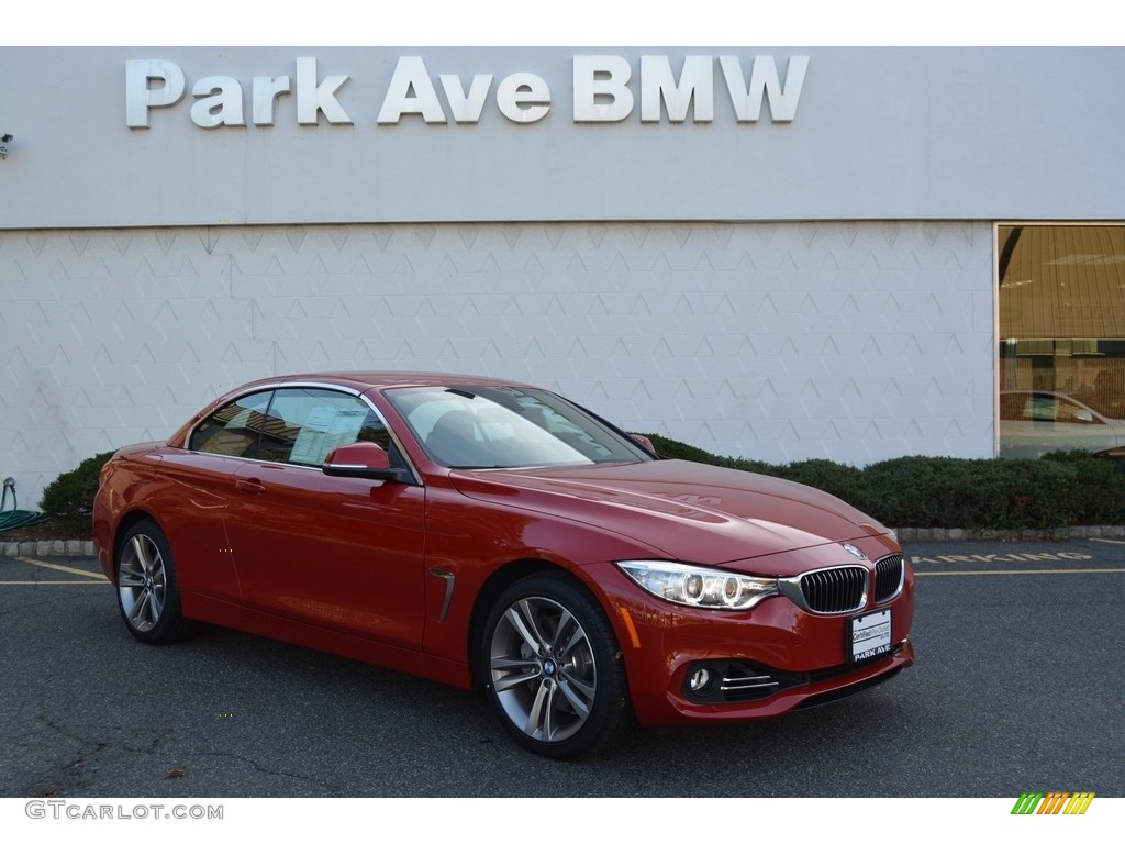 2016 4 Series 435i xDrive Convertible - Melbourne Red Metallic / Black photo #1