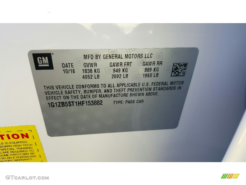 2017 Malibu LS - Summit White / Jet Black photo #7