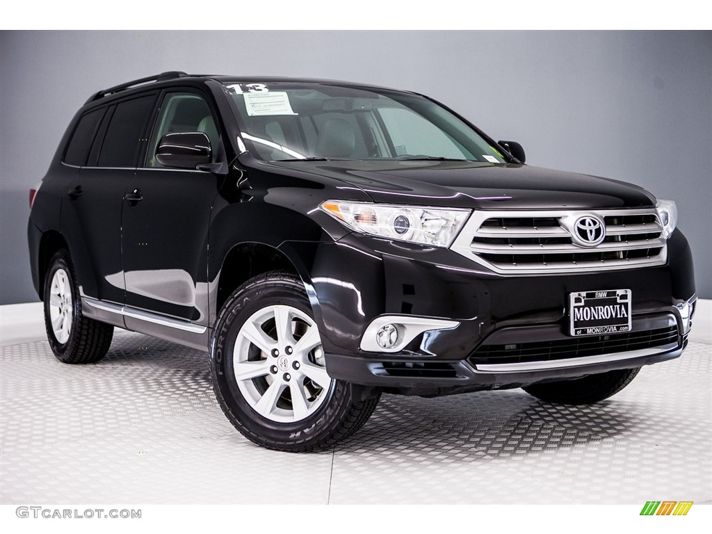 2013 Highlander SE - Black / Black photo #12