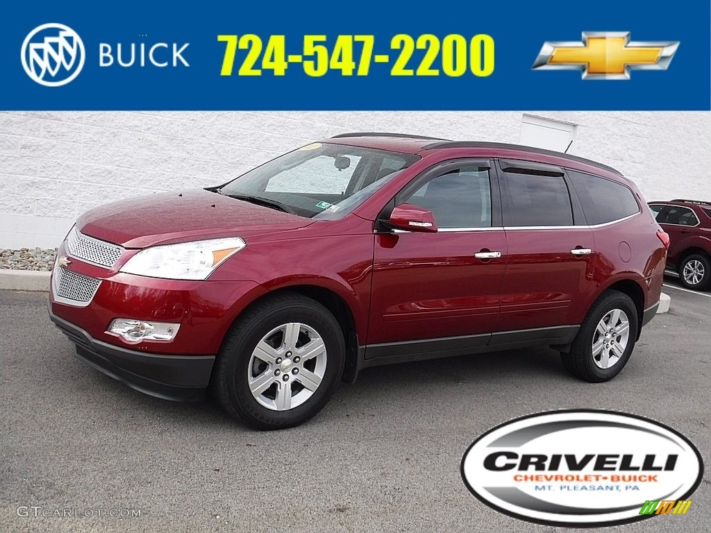 2011 Traverse LT AWD - Red Jewel Metallic / Ebony/Ebony photo #1