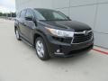 2016 Midnight Black Metallic Toyota Highlander Limited Platinum  photo #2