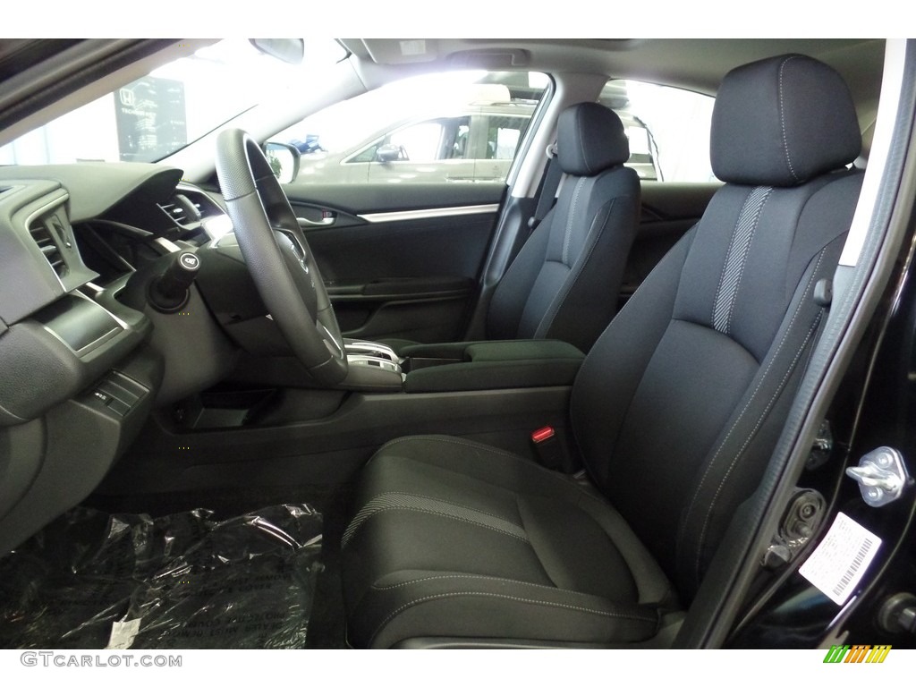 Black Interior 2017 Honda Civic EX Sedan Photo #116891240