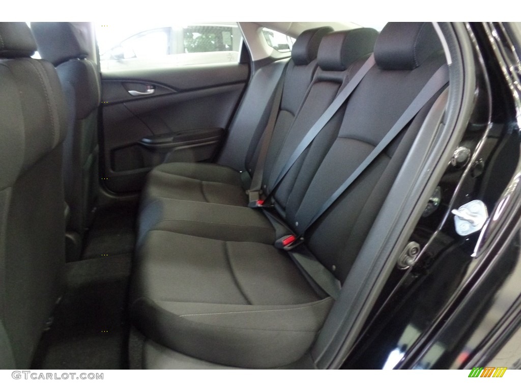 Black Interior 2017 Honda Civic EX Sedan Photo #116891261